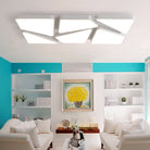 Modern Led Flush Mount: Square/Rectangular Options For Home Or Office White / 37.5’ Warm