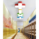 Colorful Symbol Shade Ceiling Light - Fun Led Kids Fixture For Bedrooms And Playrooms