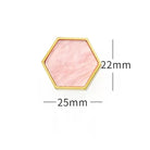 Modern Brass Shell Knobs – Colorful Cabinet Pulls for Wardrobes Dressers and Cupboards pink 25mm knob