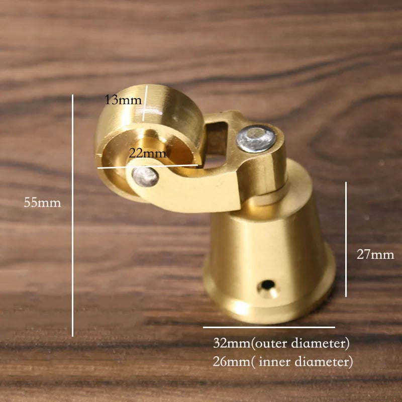1.5-Inch Brass Furniture Casters – Gold Retro Round Cup Wheels for Cabinets Tables and Shelves Cabinet Legs