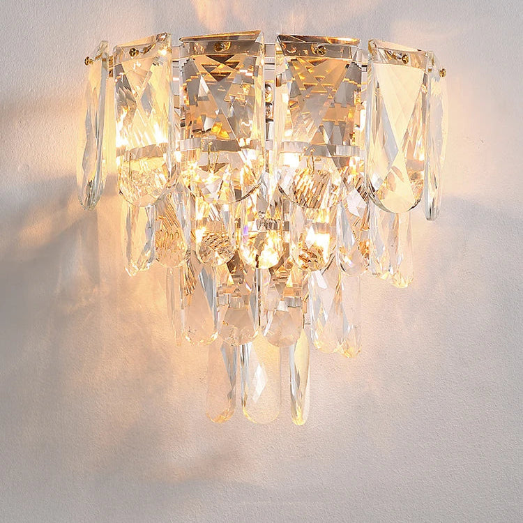 Luisa’s Light Luxury Crystal Wall Lamp - Elevate Your Living Spaces With Modern Elegance Wall Lamp