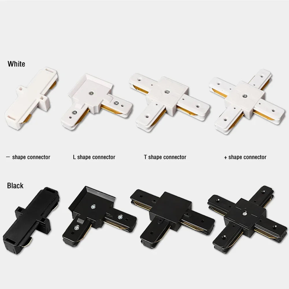 Led Track Light Rails 0.5M 2 Wire 3 Wire Connector Jointer Led Rail For Store Home Spotlight Lighting ceiling light