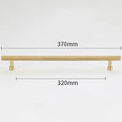 Gold and Black Brass T-Bar Handles – Straight Line Cabinet Pulls and Wardrobe Knobs TB9013-G370 Handles