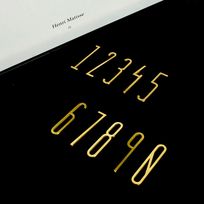 Solid Brass Alphabet Letters and Numbers – Adhesive DIY Door Decor for Home Hotel and Baby Names Brass Letters