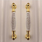 Deluxe 24K Gold Furniture Handle with K9 Crystal – Elegant Drawer Pull for Cabinets and Wardrobes (96mm) Handles