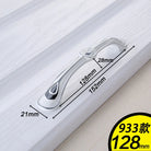 European Ivory White Cabinet Handle – Elegant Zinc Alloy Drawer Pulls for Dressers Closets and Cupboards (96mm) 933-128
