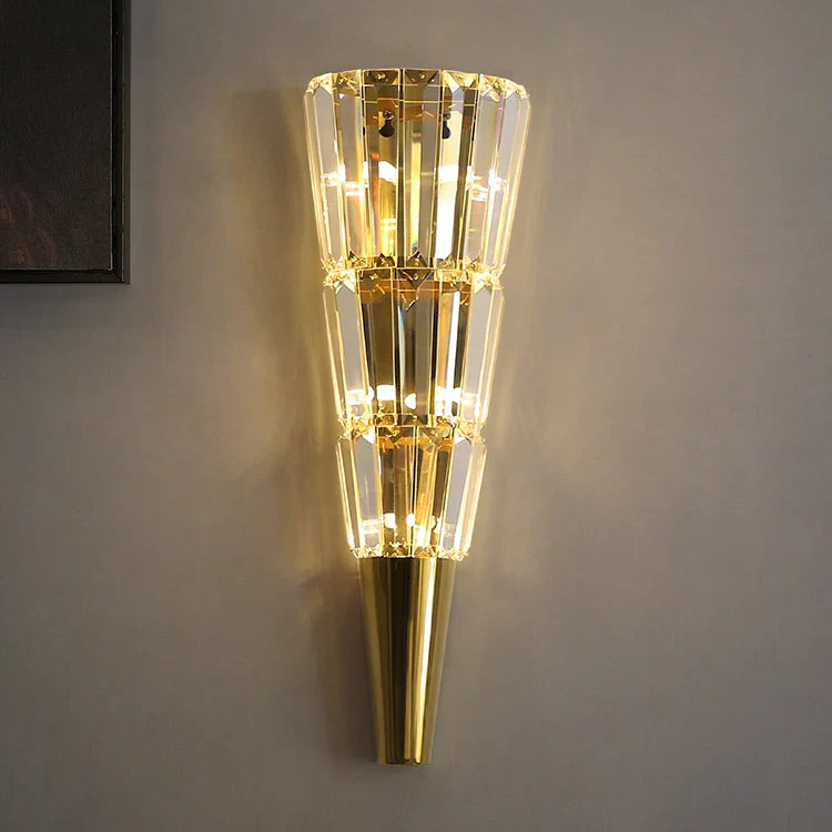 Logan - Nordic Crystal Led Wall Lamp Elegant Lighting For Parlor Bedroom And Bathroom Wall Lamp