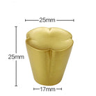Solid Brass Flower Cabinet Knobs – Single Hole Drawer Handles for Wardrobes and Dressers 25x25x17mm knob