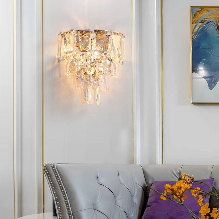 Luisa’s Light Luxury Crystal Wall Lamp - Elevate Your Living Spaces With Modern Elegance Wall Lamp