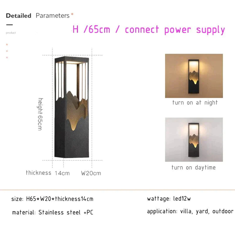 Anaïs’s Waterproof Solar Led Outdoor Light - Chic Garden And Street Lamps Wall