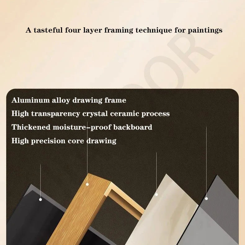 Dlight Decor Crystal Porcelain LED Wall Mural Light Wall Art