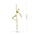 Ballet Brass Thinker Handle – Luxurious Solid Brass Pull for Cabinets Wardrobes and Drawers C(277x94x33mm) Handles