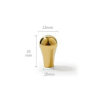 Gold PVD Chrome Brass Cabinet Knobs – Modern Single Hole Wardrobe and Drawer Pulls PVD knob
