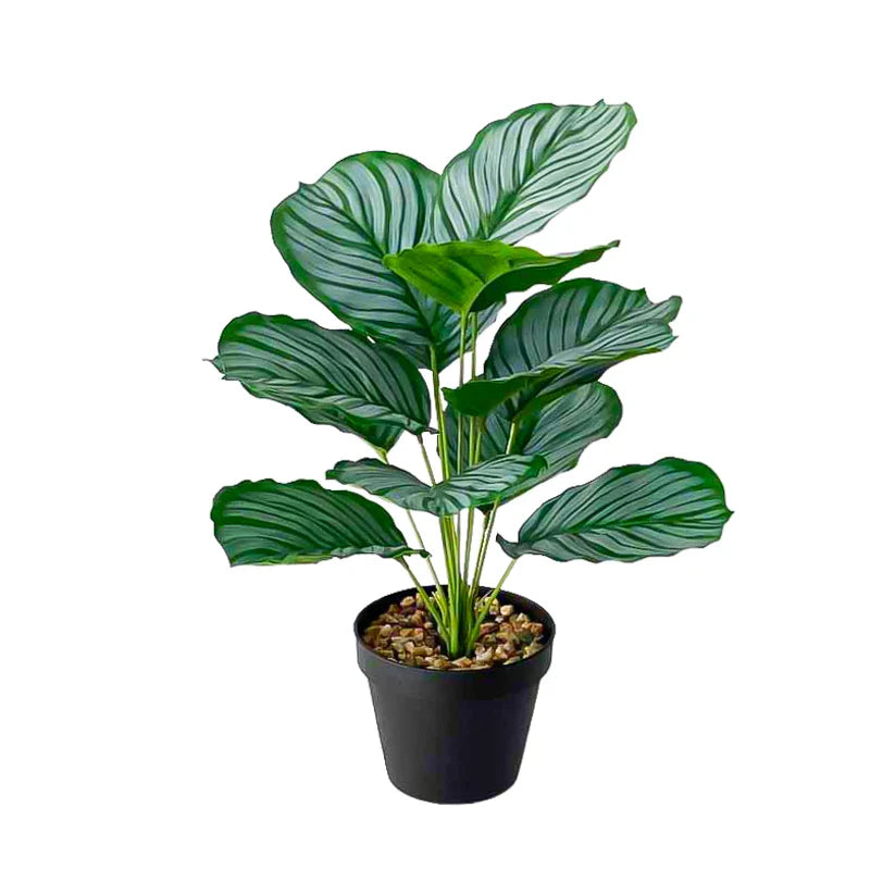 Dlight Decor 43cm Monstera Turtle Leaf Palm Branch for Home and Garden Decor