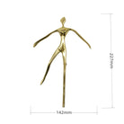 Ballet Brass Thinker Handle – Luxurious Solid Brass Pull for Cabinets Wardrobes and Drawers D(227x142x35mm) Handles