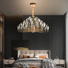 Serena Gold Crystal LED Chandelier – Modern Pendant Light for Dining & Living Room chandelier