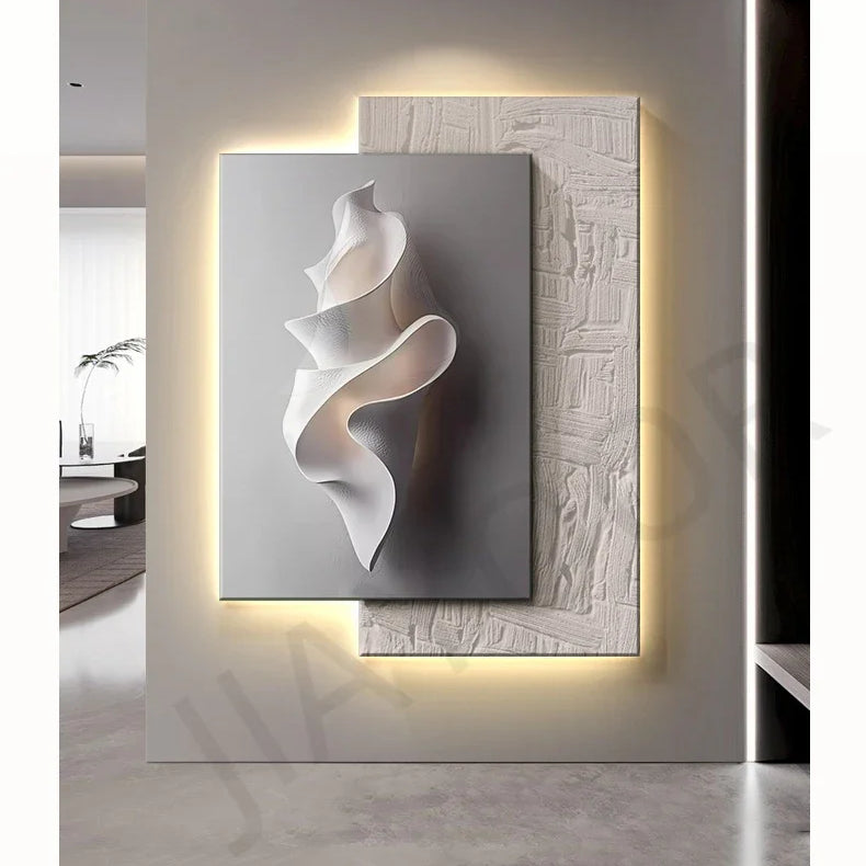 Dlight Decor Crystal Porcelain LED Wall Mural Light Wall Art