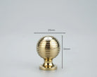 Chrome and Polished Gold Brass Furniture Handles – Modern Cabinet Drawer and Wardrobe Knobs PGK 25mm Handles