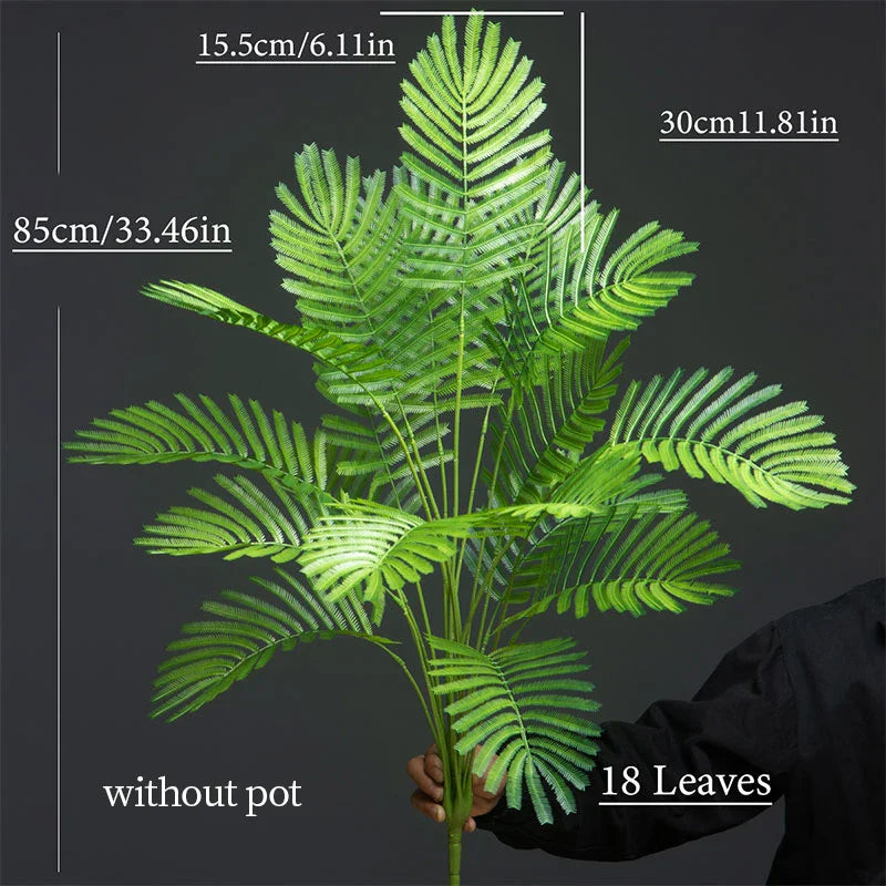 Dlight Decor 88cm Tropical Palm Fern Branch with Real Touch Leaves C