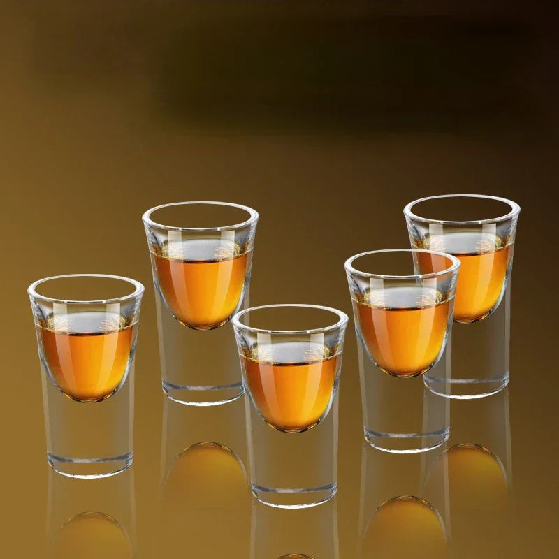 Dlight Decor 15ml Thick-Bottom Shot Glass – Single Baijiu & Spirits Cup 1pcs / 15ml