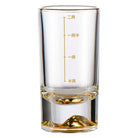 Dlight Decor 50ml/100ml Golden Mountain Shot Glass Thick Bottom Luxury Spirits Cup