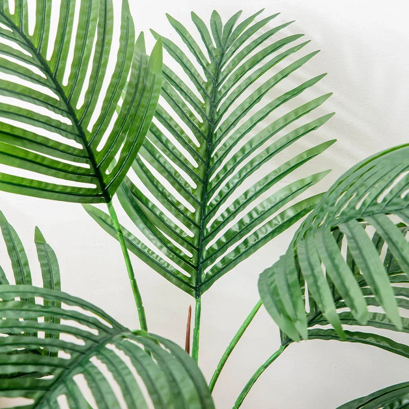 Dlight Decor 85cm Tropical Palm Banana Tree Branch with Monstera Leaves