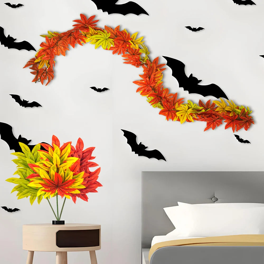 Dlight Decor 43cm Autumn Maple Leaf Branch for Fall Display