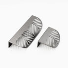 Modern Gold Leaf Cabinet Handles - Brushed Zinc Alloy Hollow Pulls for Furniture and Drawers Handles