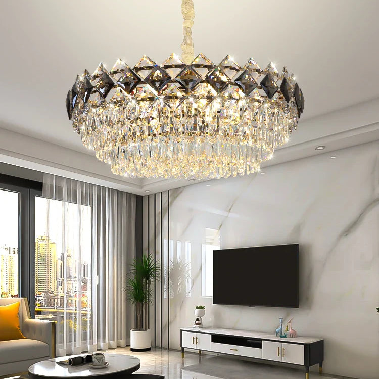 Modern Light Luxury Crystal Chandelier - A Stunning Main Lamp For Living Rooms Dining And Bedrooms