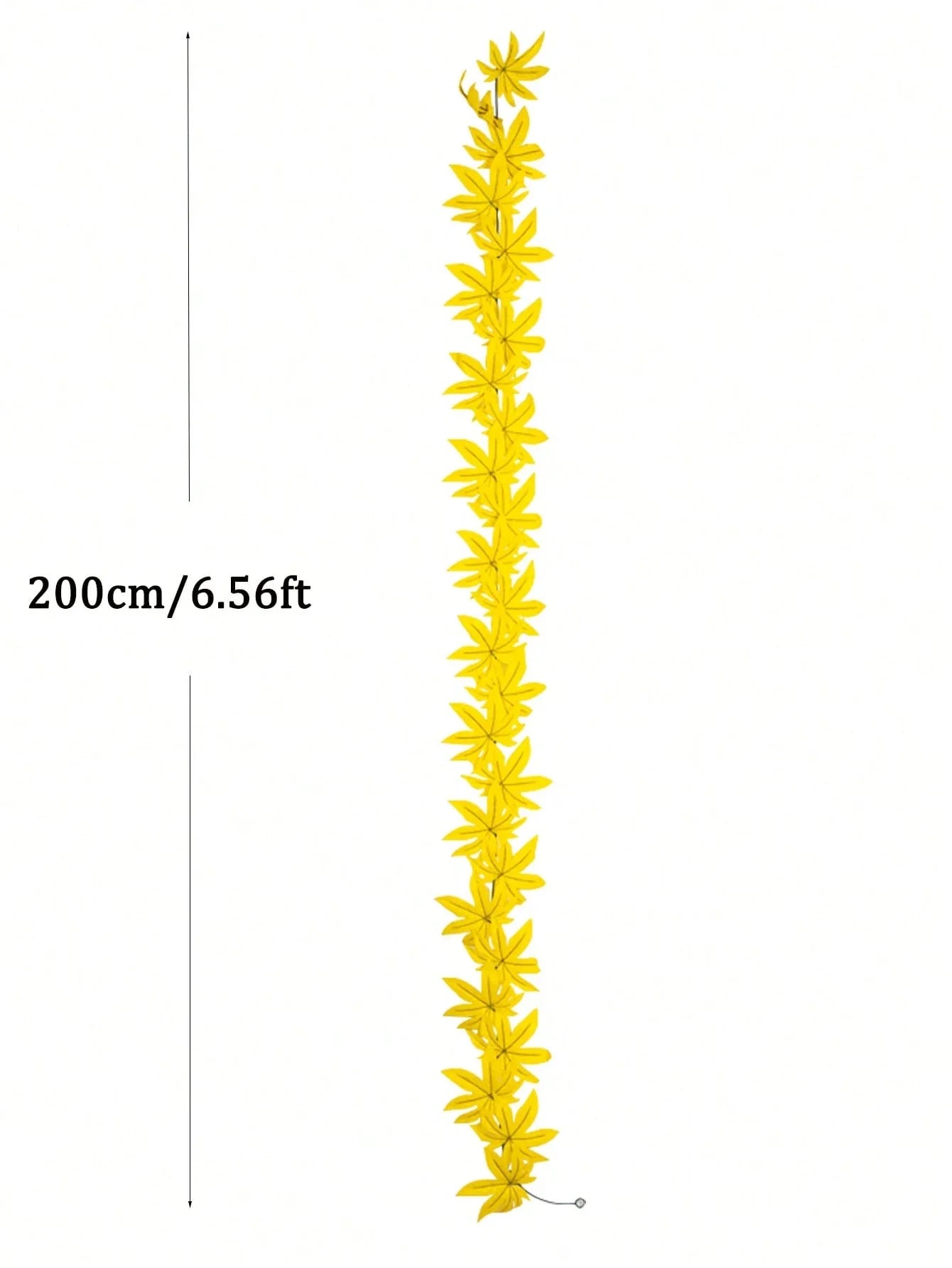 Dlight Decor 200cm Fall Maple Leaf Garland for Autumn and Halloween Decor 200cm Yellow