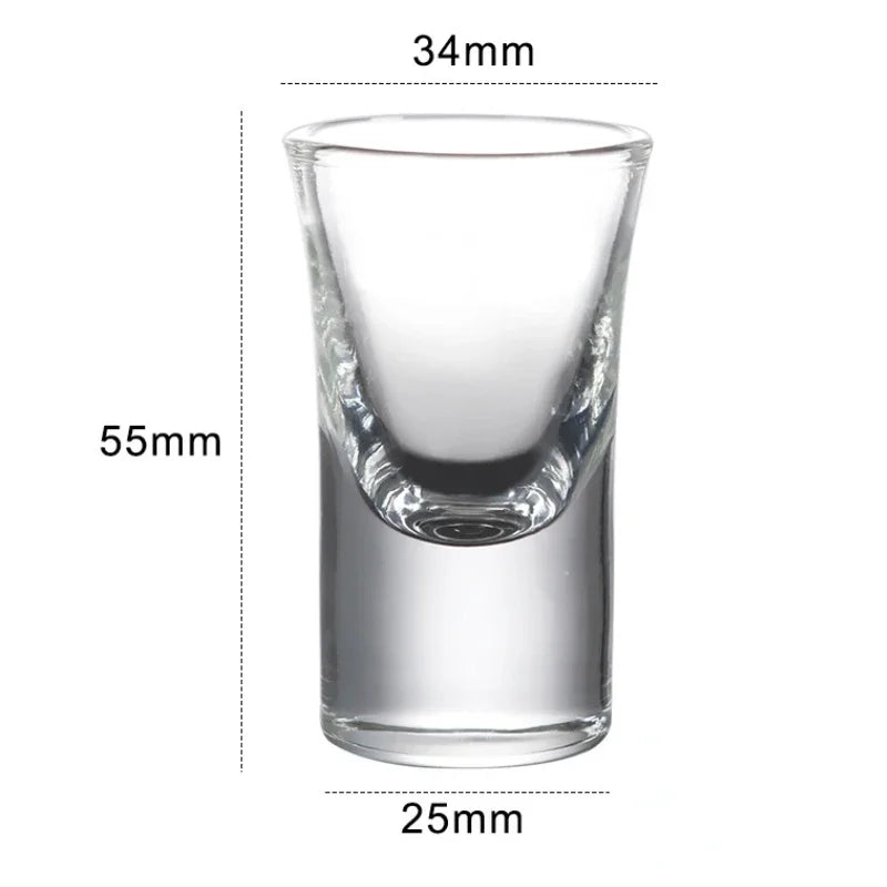 Dlight Decor 15ml Thick-Bottom Shot Glass – Single Baijiu & Spirits Cup 1pcs / 15ml