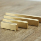 Brass Trapezoidal Cabinet Handles - High-End Golden Drawer Pulls for Wardrobes and Furniture Handles