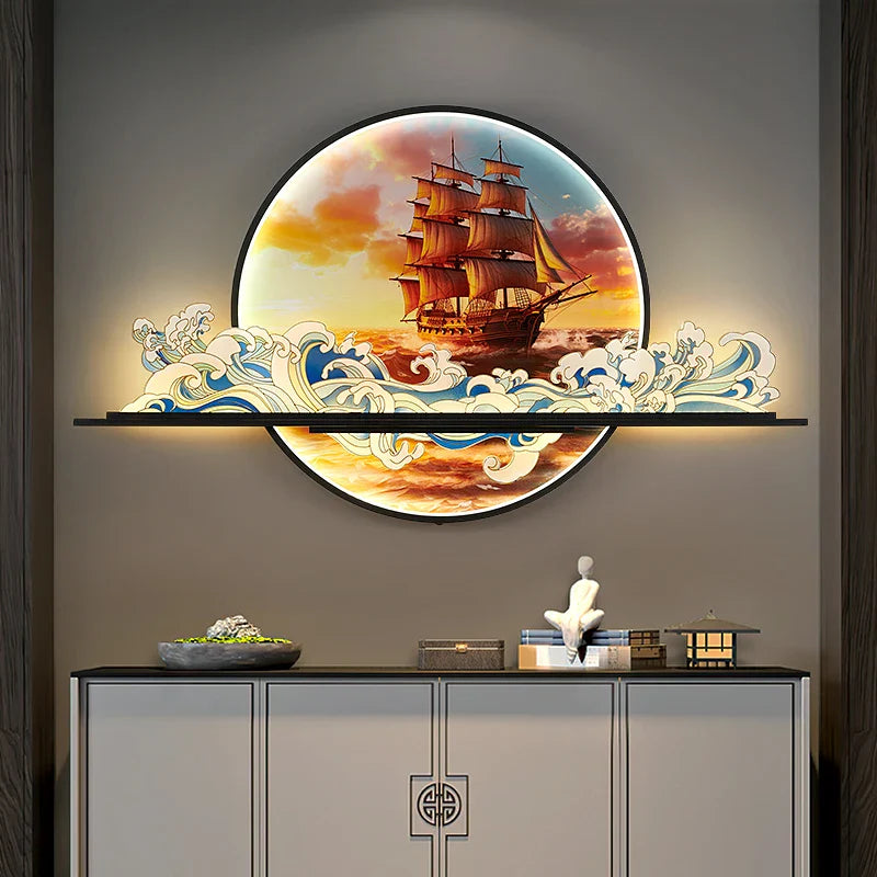 Dlight Decor Artistic Landscape Wall Glow Lamp Wall Art
