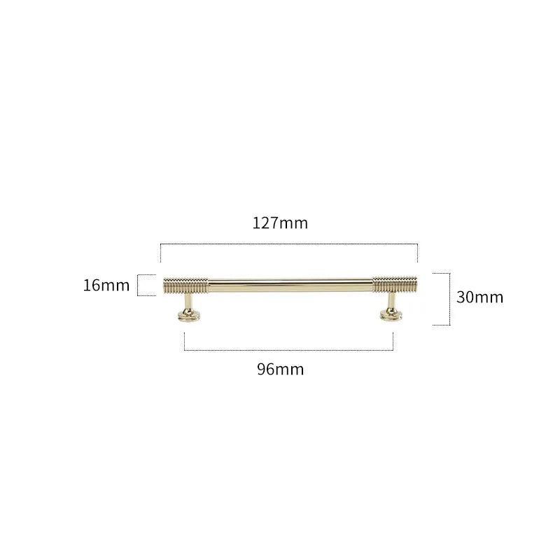 Gold Chrome Polished Gold Spiral Deco Furniture Handles – Modern Kitchen Cabinet and Wardrobe Pulls 9020-PG127 Handles