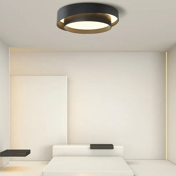 Round Ceiling Lamp - Modern Led Art Light Perfect For Studio Kitchen Bedroom Aisle Balcony And