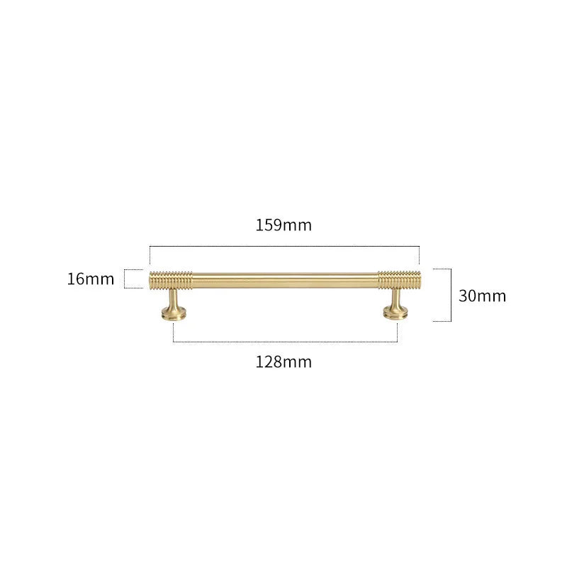 Gold Chrome Polished Gold Spiral Deco Furniture Handles – Modern Kitchen Cabinet and Wardrobe Pulls 9020-B159 Handles