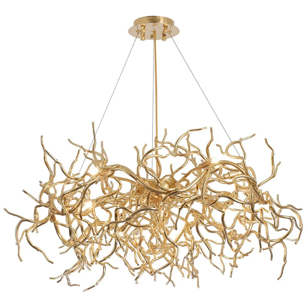 Modern Luxury Chandelier Lighting - Led Gold Branch For Living Rooms Dining And Home Decor With