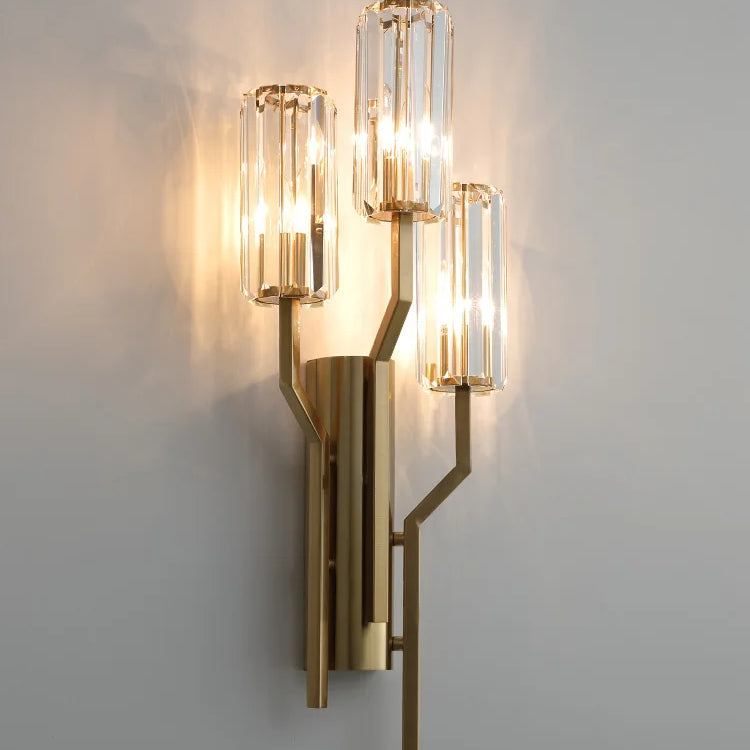 Aurora - Living Room Light Luxury Wall Crystal Tv Background Modern Minimalist Decorative Led Lamps