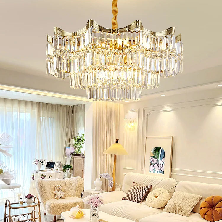 Exquisite Crystal Chandelier For Living Rooms Bedrooms And More - Modern French Light Luxury Design