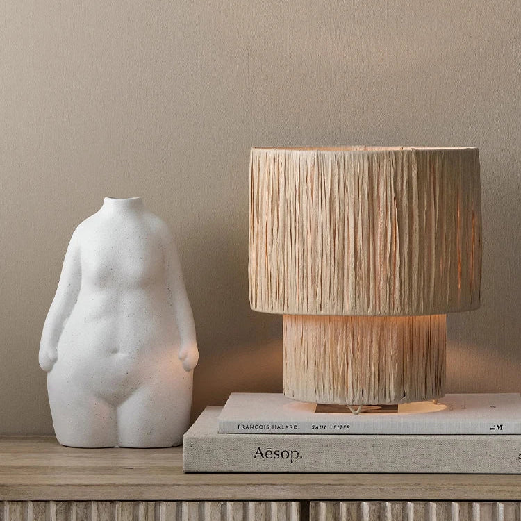 Artful Hand - Knitted Rattan Pendant Lamp - Elegant Lighting For Living Rooms And Bedrooms Lights