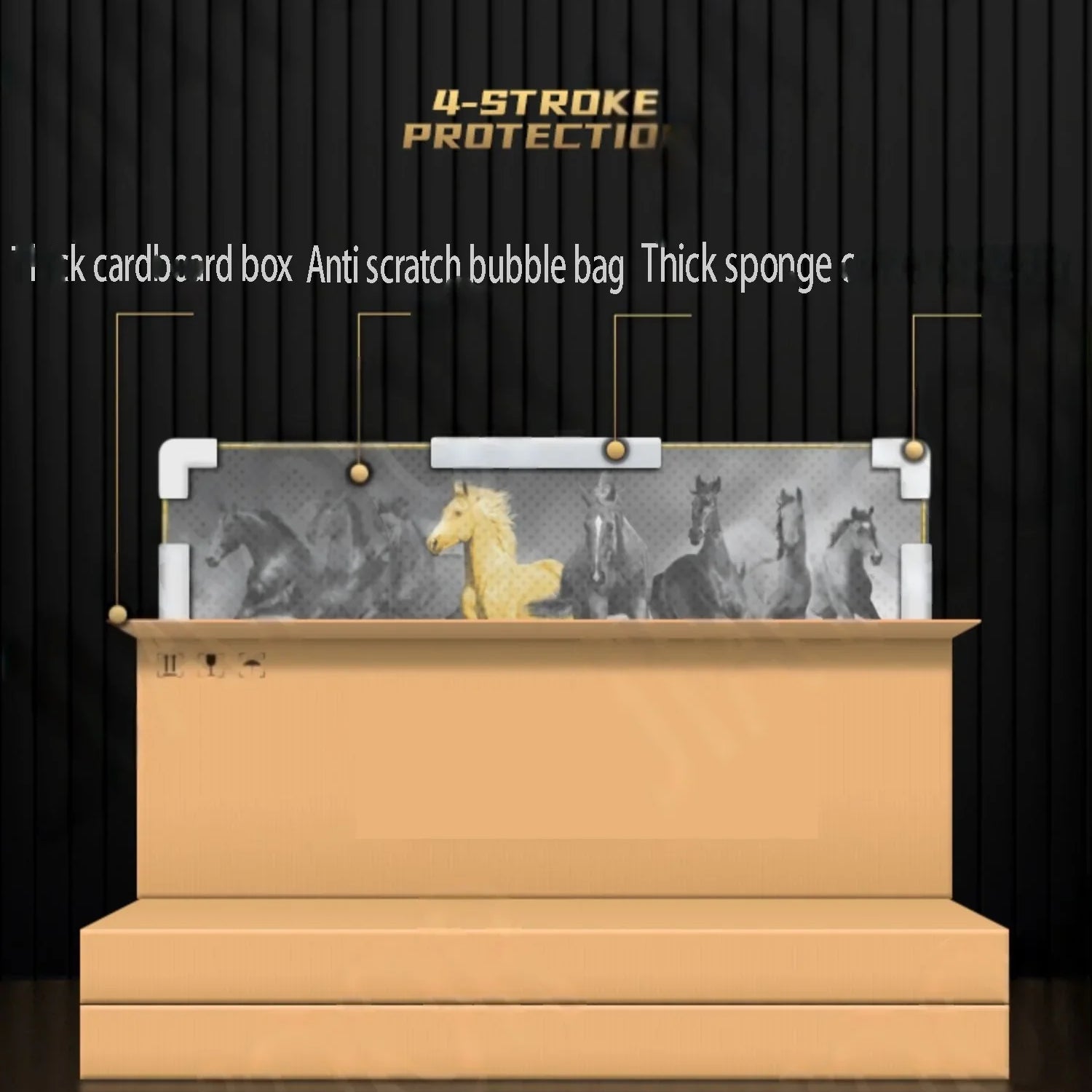 Dlight Decor Elk Mural LED Wall Light Pendant Wall Art