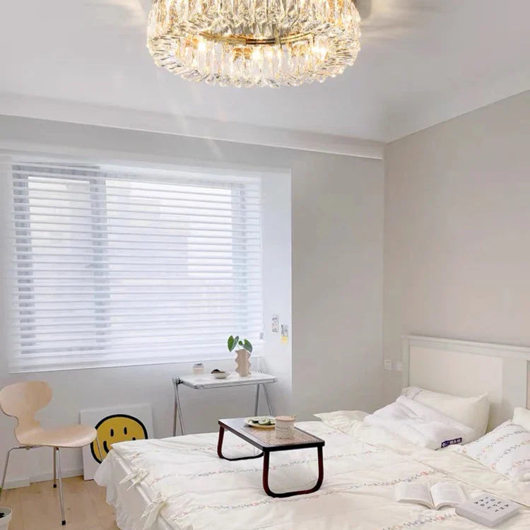 Simple Modern Clean Crystal Ceiling Lamp - New Design Light Luxury For Living Rooms And Bedrooms