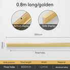 Minimalist Ultra-Long Aluminum Alloy Cabinet Handle – Modern Black and Gold Wardrobe Drawer Pull (800-1200mm) Brushed