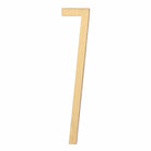 Solid Brass Alphabet Letters and Numbers – Adhesive DIY Door Decor for Home Hotel and Baby Names 7 / 100mm height Brass