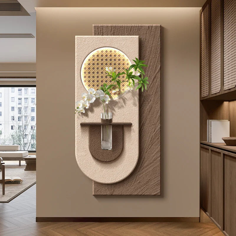 Dlight Decor LED Green Vase Wall Light for Hallways Wall Art