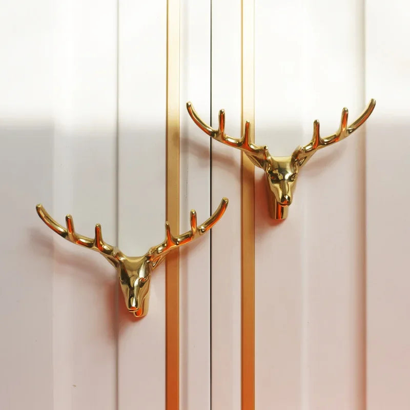 Luxury Brass Solid Handle Pure Copper Animal Shape High-grade Gold Wardrobe Dresser Drawer Cabinet Pulls Furniture