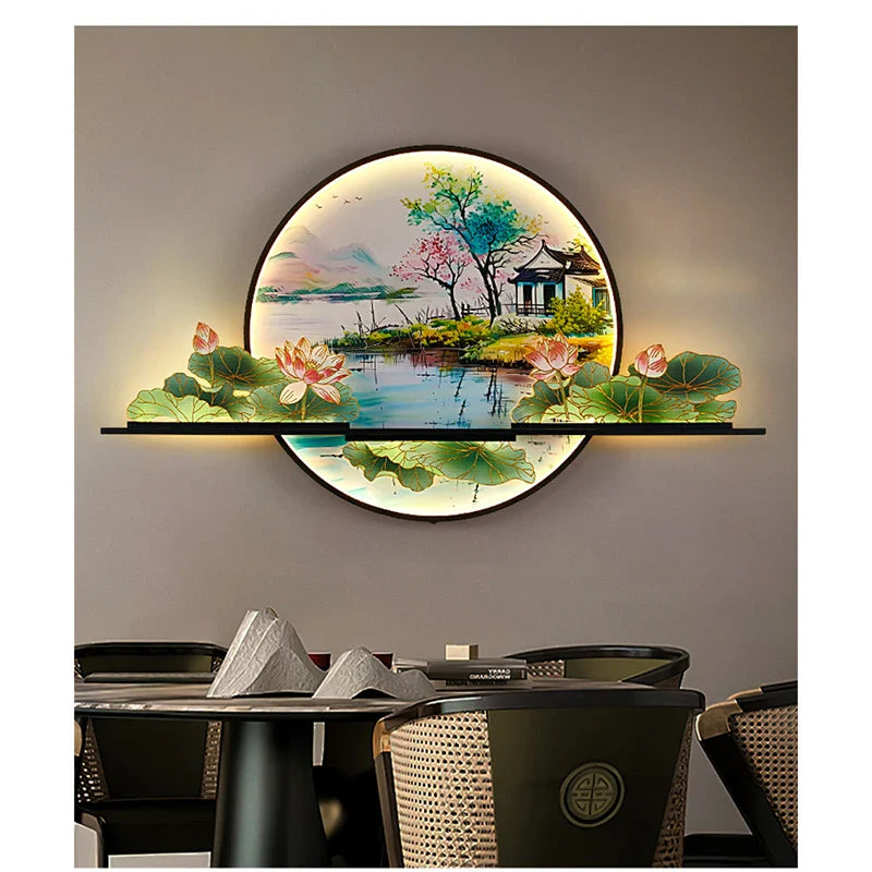 Dlight Decor Artistic Landscape Wall Glow Lamp Wall Art