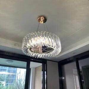 Olivia’s Art Deco Crystal Glass Led Chandelier Chandelier