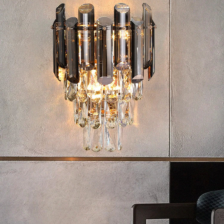 Abigail’s Modern Led Crystal Wall Lamp - Elegant Interior Dec Wall Lamp
