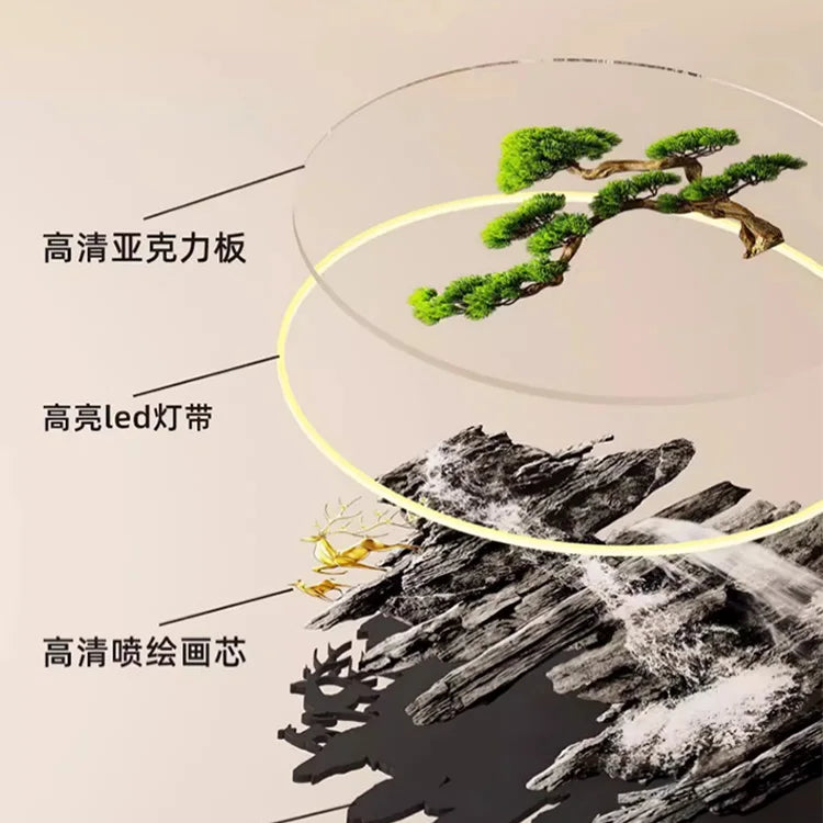 Dlight Decor Wealth Landscape Wall Lamp Mural Wall Art